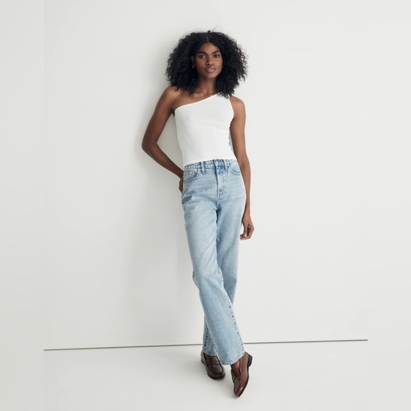 Madewell Supima® Rib One-Shoulder Tank NJ772 - Picture 1 of 5